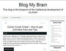Tablet Screenshot of blogmybrain.com